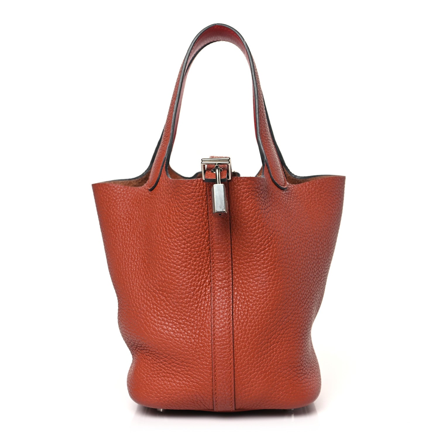 Hermes Taurillon Clemence Swift Eclat Picotin Lock 18 PM Cuivre Capucine 1 of 9
