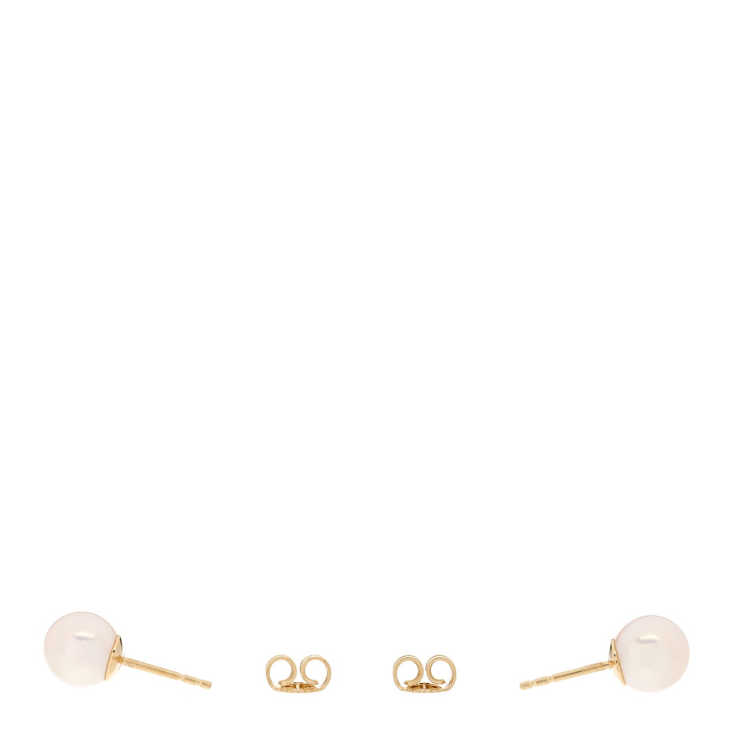 Mikimoto 18K Yellow Gold Akoya Pearl 7.5-8mm Stud Earrings 3 of 5