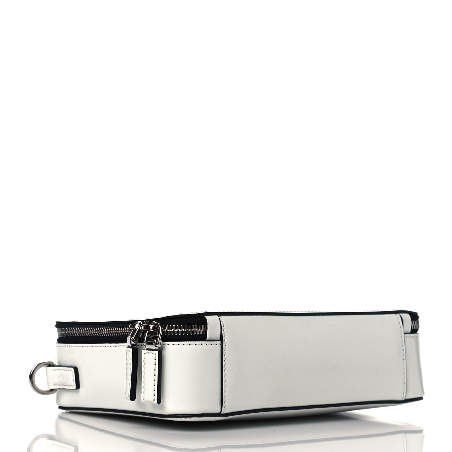 Spazzolato Medium Brique Crossbody Bag White