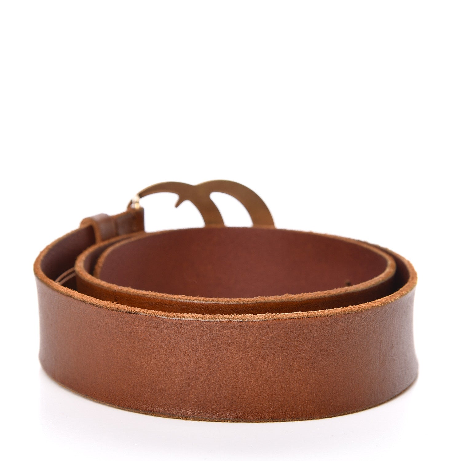 Gucci Faded Calfskin Double G 40mm Belt 80 32 Cuir 3 of 7