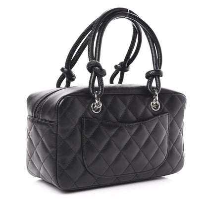 Chanel Calfskin Quilted Small Cambon Bowler Black 3 of 10