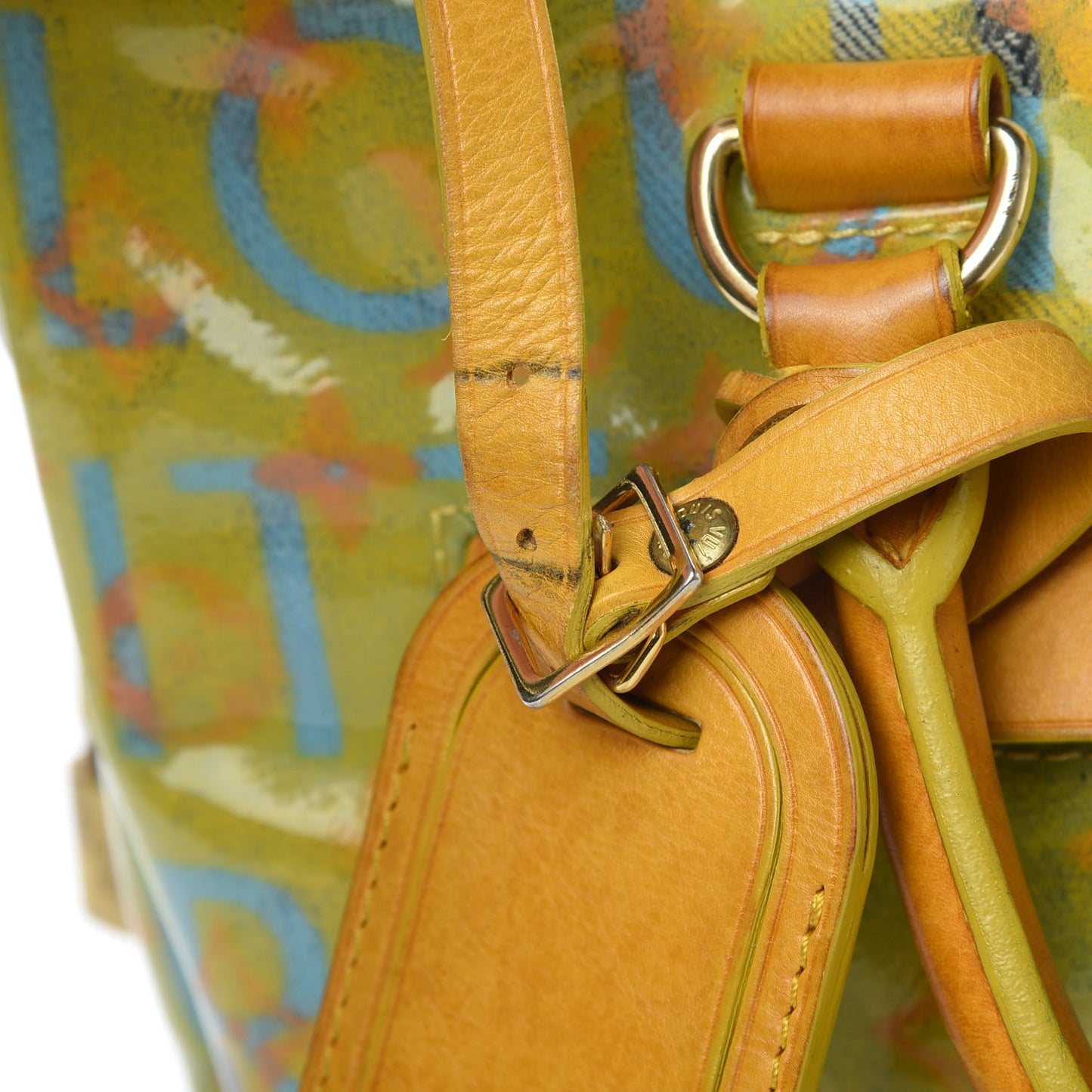 Monogram Pulp Defile Weekender PM Yellow