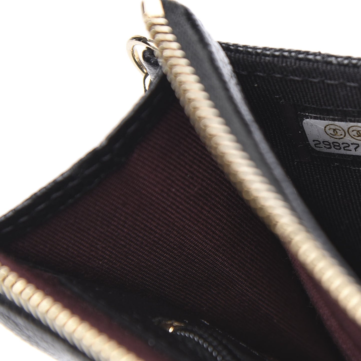 Caviar Quilted Classic Pouch With Handle Black