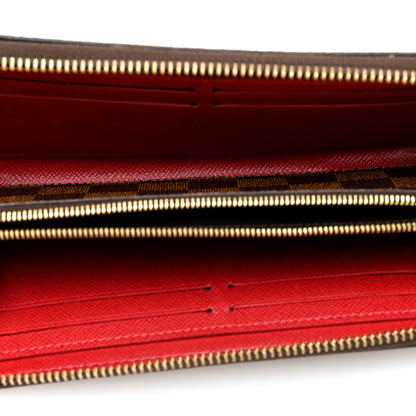 Louis Vuitton Damier Ebene Clemence Wallet Cherry 5 of 7