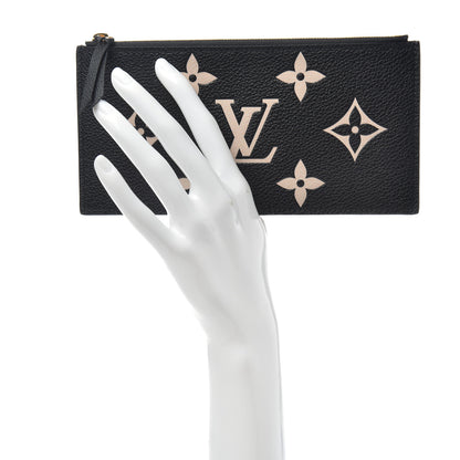 Louis Vuitton Empreinte Monogram Giant Pochette Felicie Zippered Insert Black 2 of 6