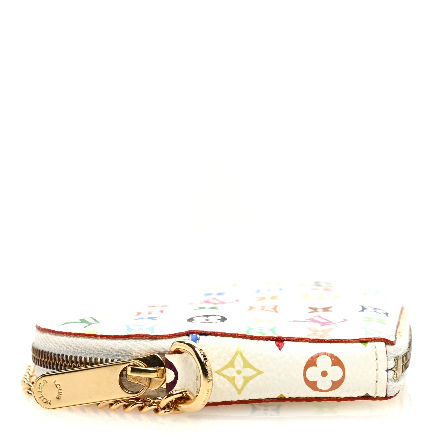Monogram Multicolor Coeur Heart Coin Purse White
