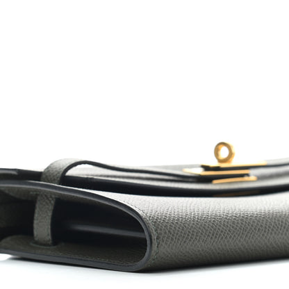 Hermes Epsom Kelly Wallet To Go Vert De Gris 7 of 8