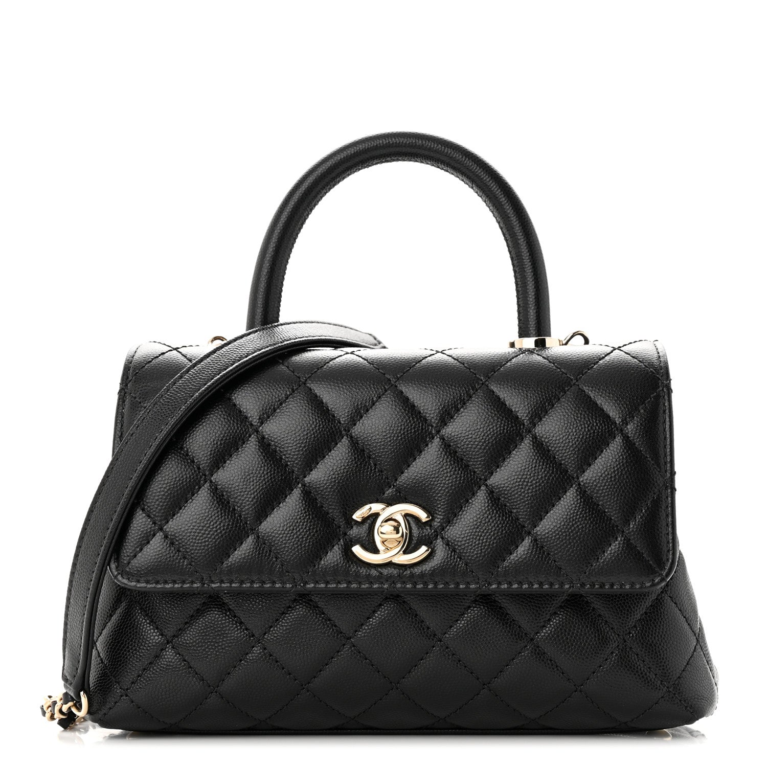 Chanel Caviar Quilted Mini Coco Handle Flap Black 1 of 14