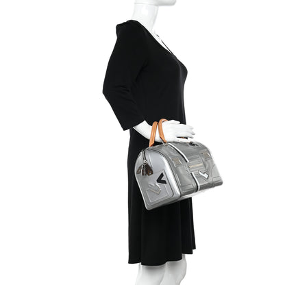 Louis Vuitton Epi Spaceship Embossed Speedy 25 Silver 2 of 15