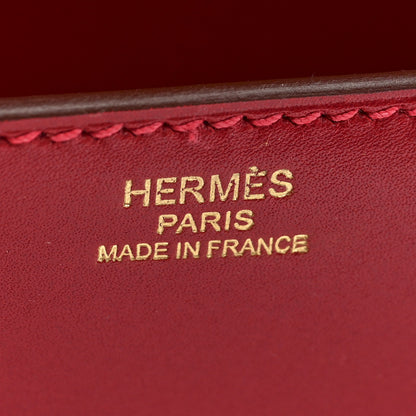 Hermes Tadelakt Egee Clutch Rouge Vif 6 of 7