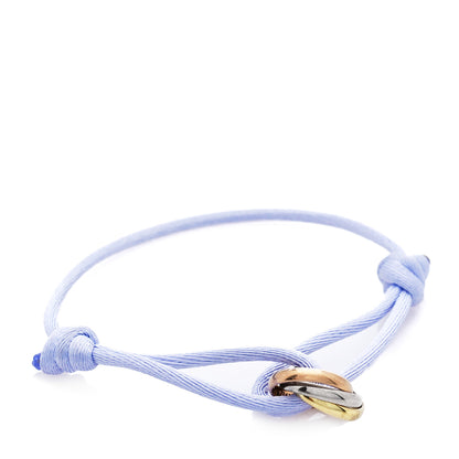 Cartier 18K Pink Yellow White Gold Trinity Adjustable Cord Bracelet Lilac 1 of 7