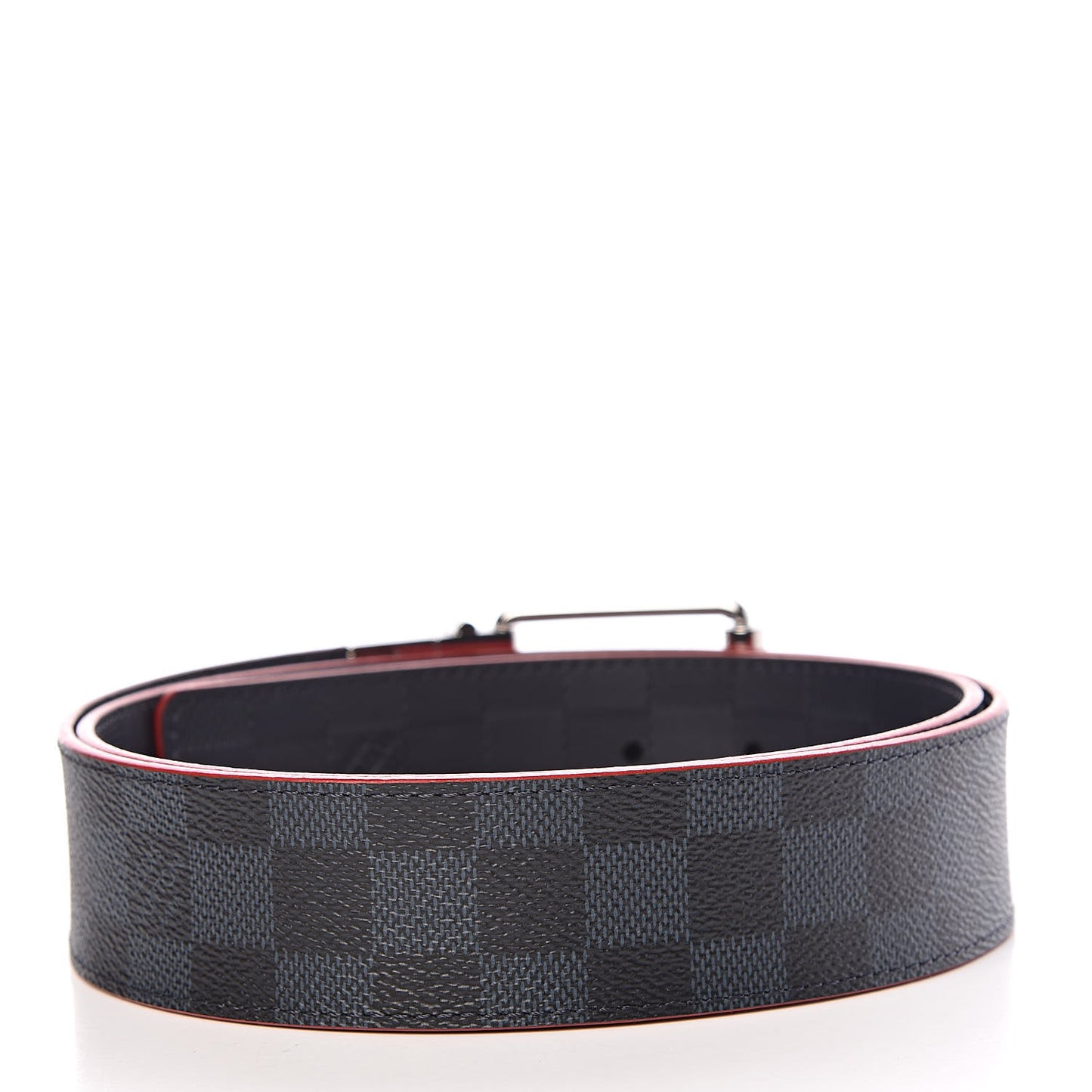 Damier Cobalt Infini Reversible Belt 95 38 Rouge