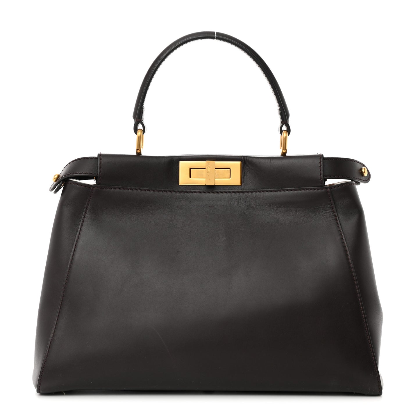 Vitello Calf Hair Zebra Print Medium Peekaboo Iconic Satchel Black