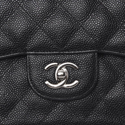 Chanel Caviar Quilted Jumbo Double Flap Black 8 of 16