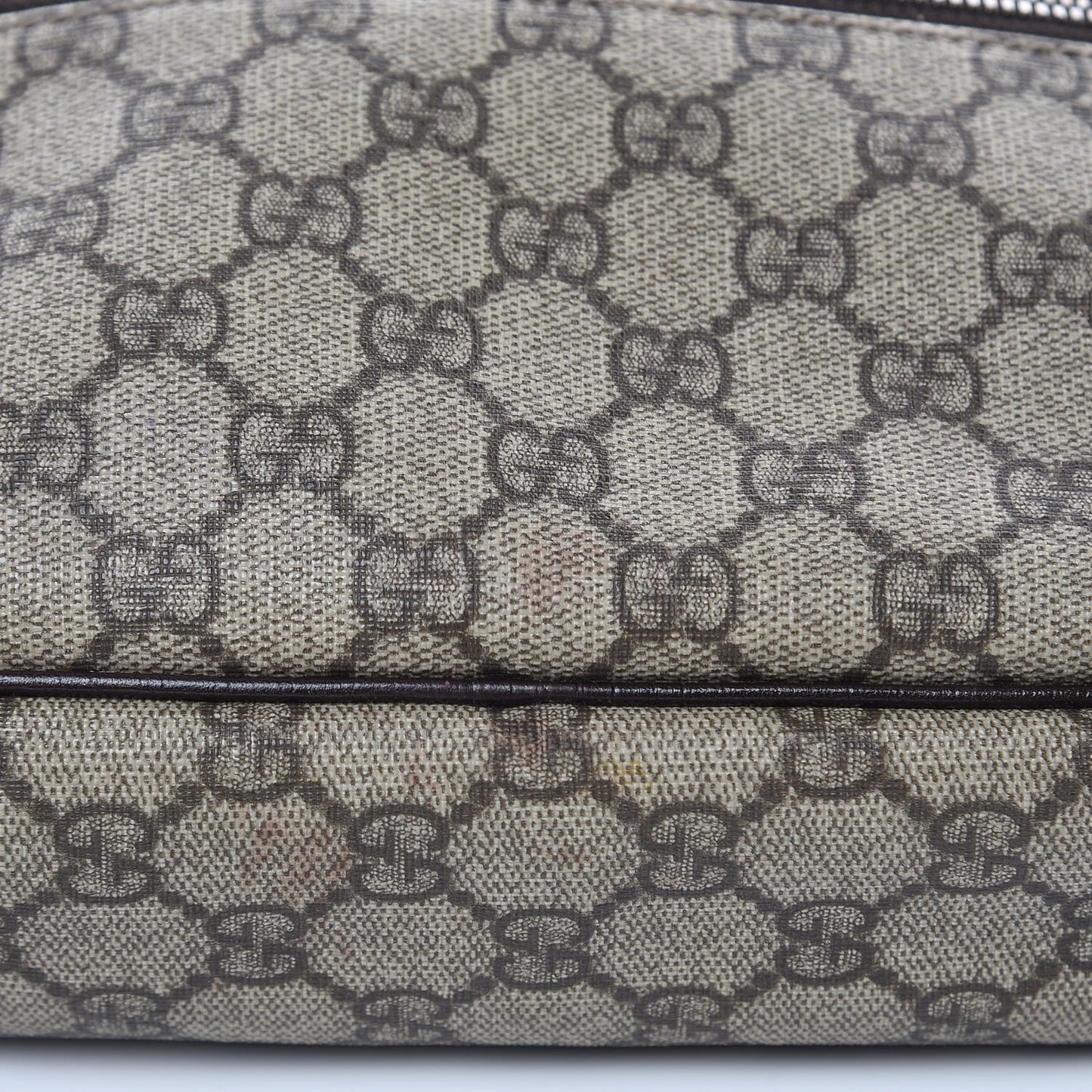 GG Plus Monogram Shoulder Bag Dark Brown