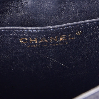 Chanel Caviar Jumbo Single Flap Blue 7 of 14