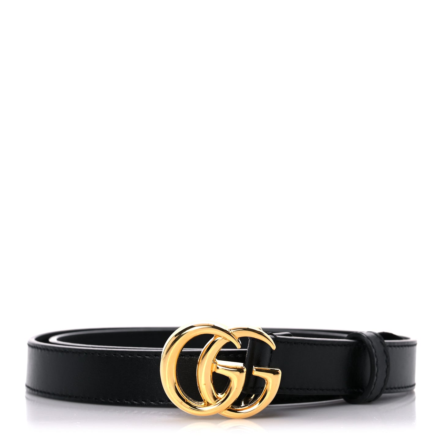 Plutone Calfskin Double G 20mm Belt 75 30 Black