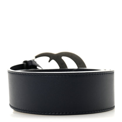 Gucci Calfskin Double G 40mm Belt 75 30 Blue 2 of 6