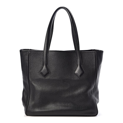 Hermes Taurillon Clemence Victoria II Cabas 32 Black 1 of 9