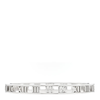Tiffany Sterling Silver Narrow Atlas Open Bangle Bracelet 2 of 4