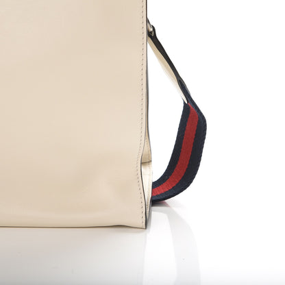 Gucci Calfskin Web Stripe Large Dionysus Tote Bag White 9 of 9
