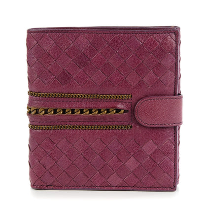 Bottega Veneta Chevre Intrecciato Bi-Fold Wallet Purple 1 of 7