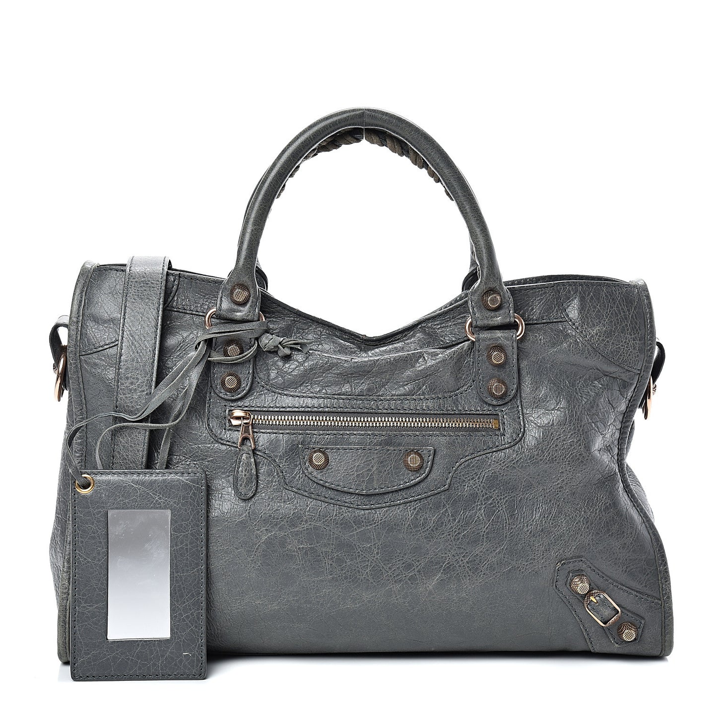 Agneau Giant 12 Rose Gold Hardware City Gris Tarmac