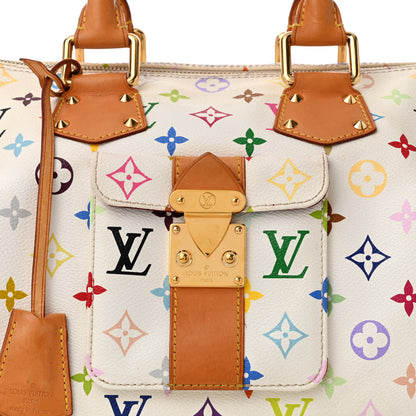 Louis Vuitton Monogram Multicolor Speedy 30 White 7 of 9