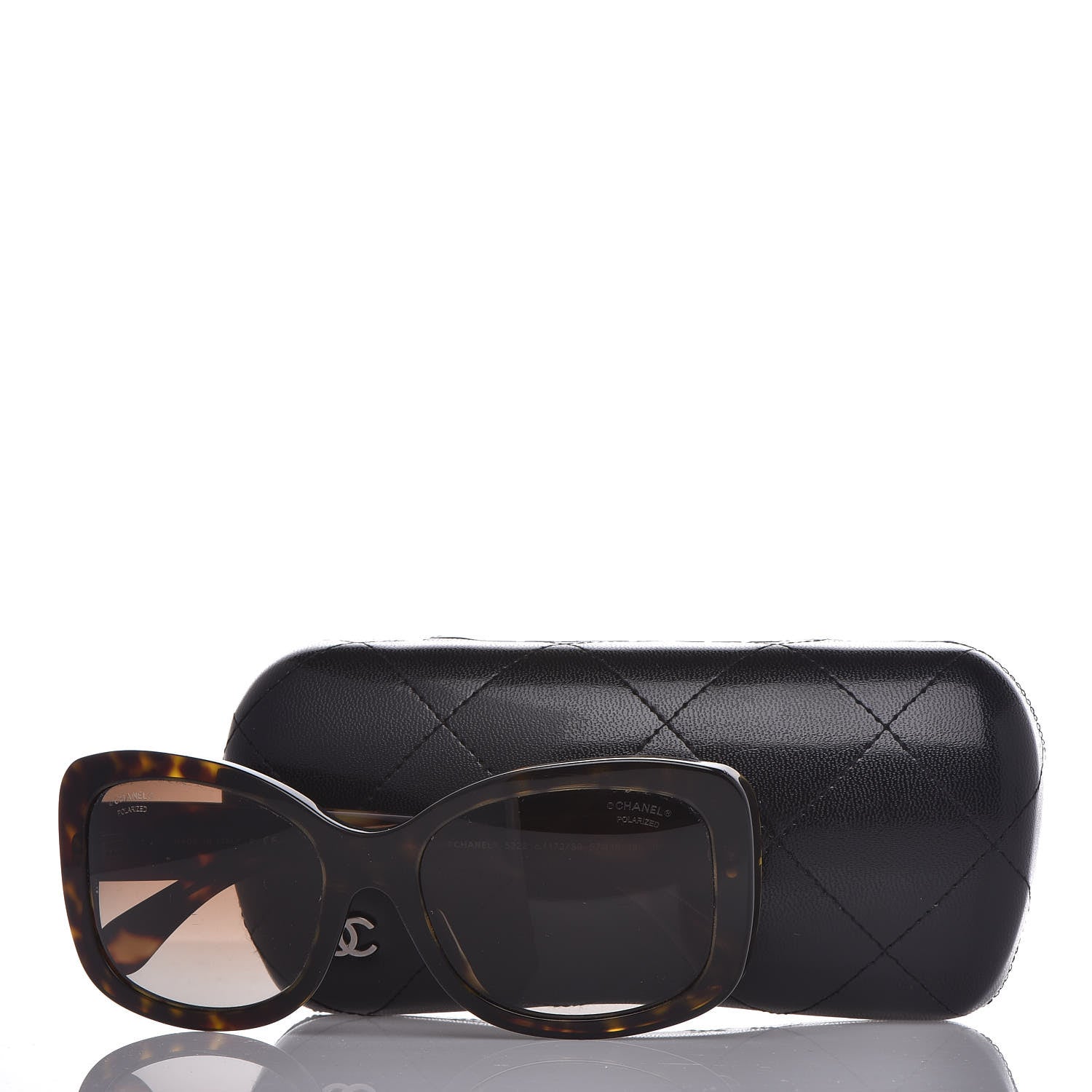 Chanel Acetate Polarized CC Sunglasses 5322 Marron Fonce 7 of 7