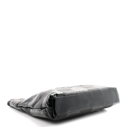 Chanel Patent Calfskin Patchwork Brooklyn Tote Black 4 of 10