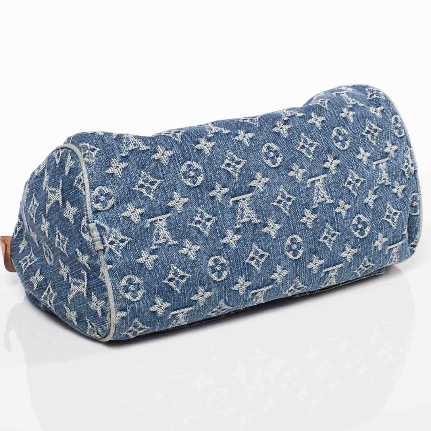 Louis Vuitton Monogram Denim Neo Speedy Blue 6 of 9