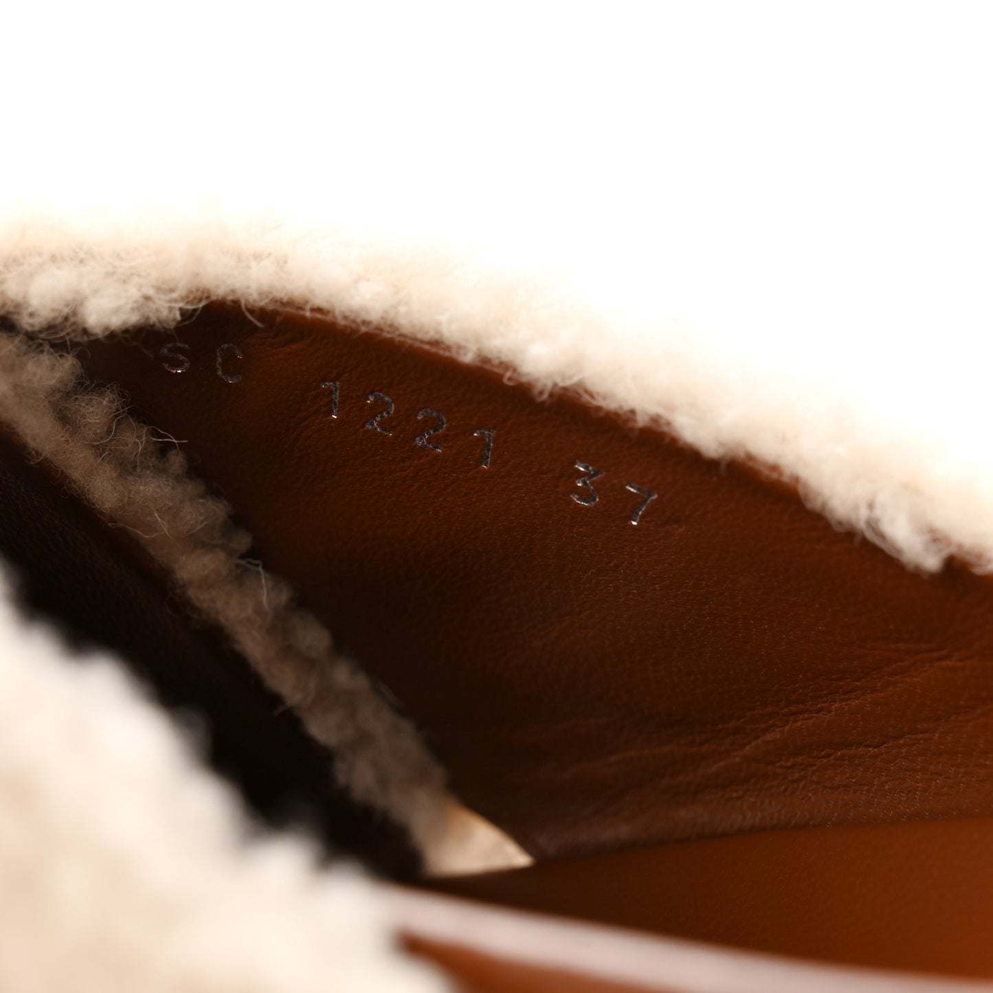 Shearling Paseo Flat Comfort Mule 37 Brown