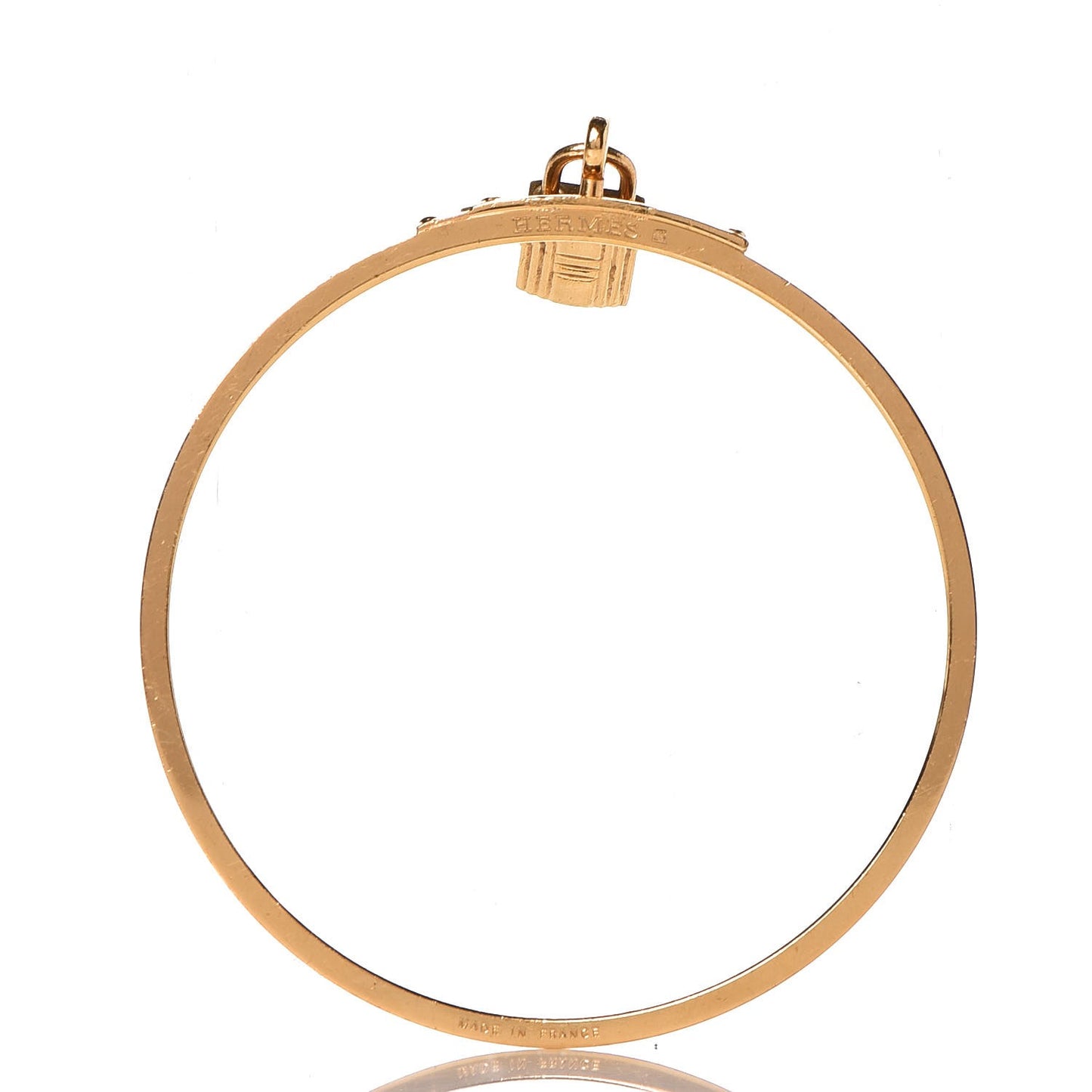 Courchevel Kelly Lock Cadena Bracelet Tabac Camel