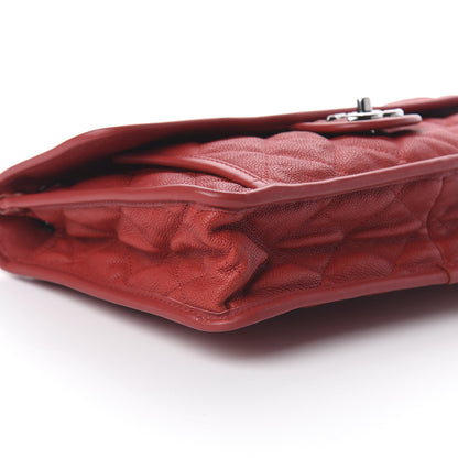 Chanel Caviar Quilted Large French Riviera Flap Red 8 of 9