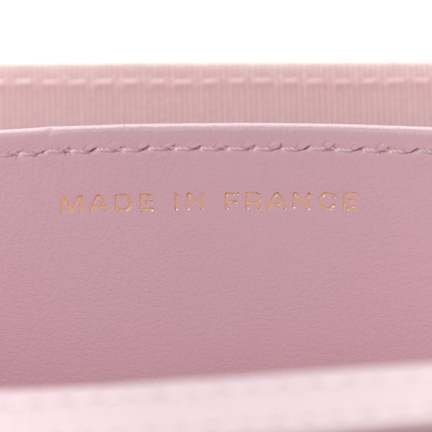 Caviar Quilted Coco Candy Card Holder On Chain Light Pink