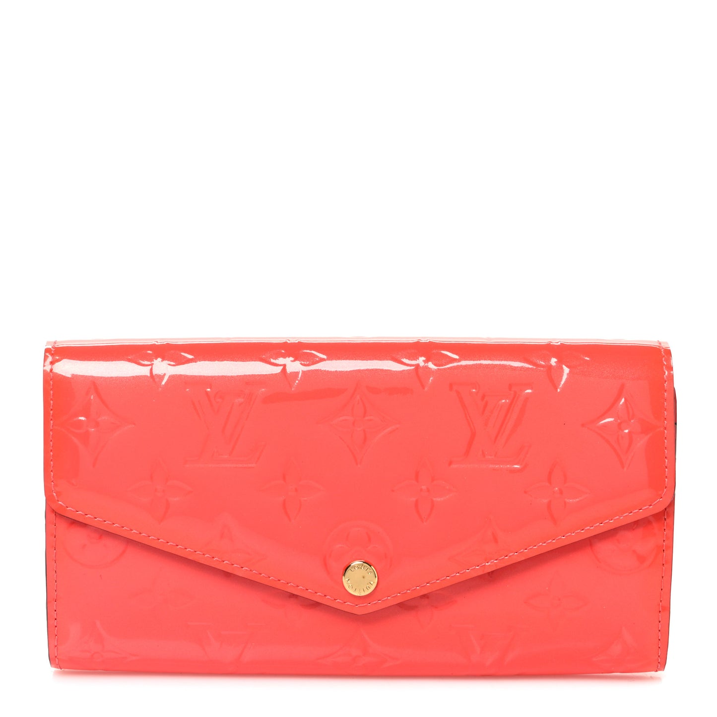 Vernis Sarah Wallet NM Rose Litchi