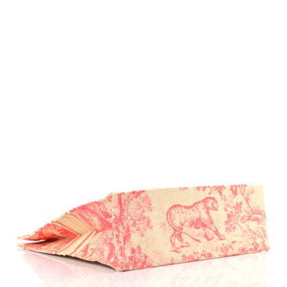 Christian Dior Straw Dioriviera Tote Pink 4 of 11