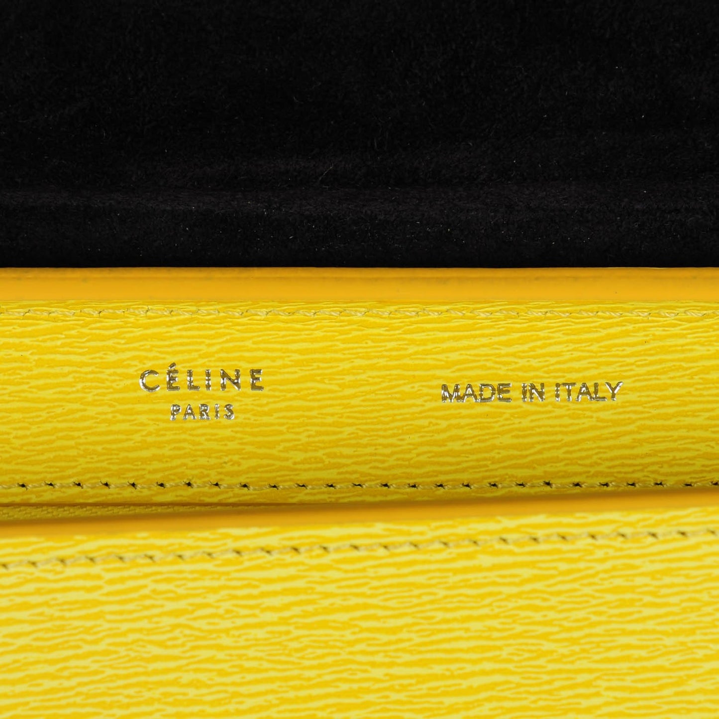 Liege Calfskin Small Trapeze Fluo Yellow