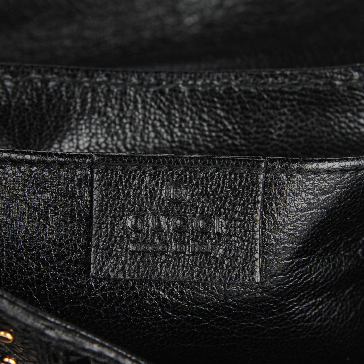 Gucci Python Studded Horsebit Chain Clutch Black 6 of 7