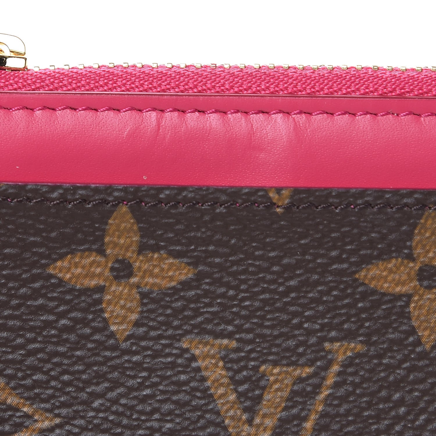 Louis Vuitton Monogram Blooming Flowers Zipped Card Holder Hot Pink Rose Ballerine 6 of 7