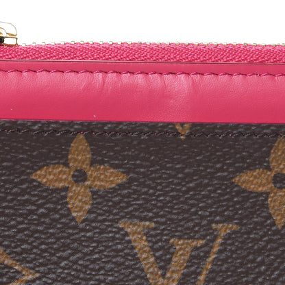 Louis Vuitton Monogram Blooming Flowers Zipped Card Holder Hot Pink Rose Ballerine 6 of 7