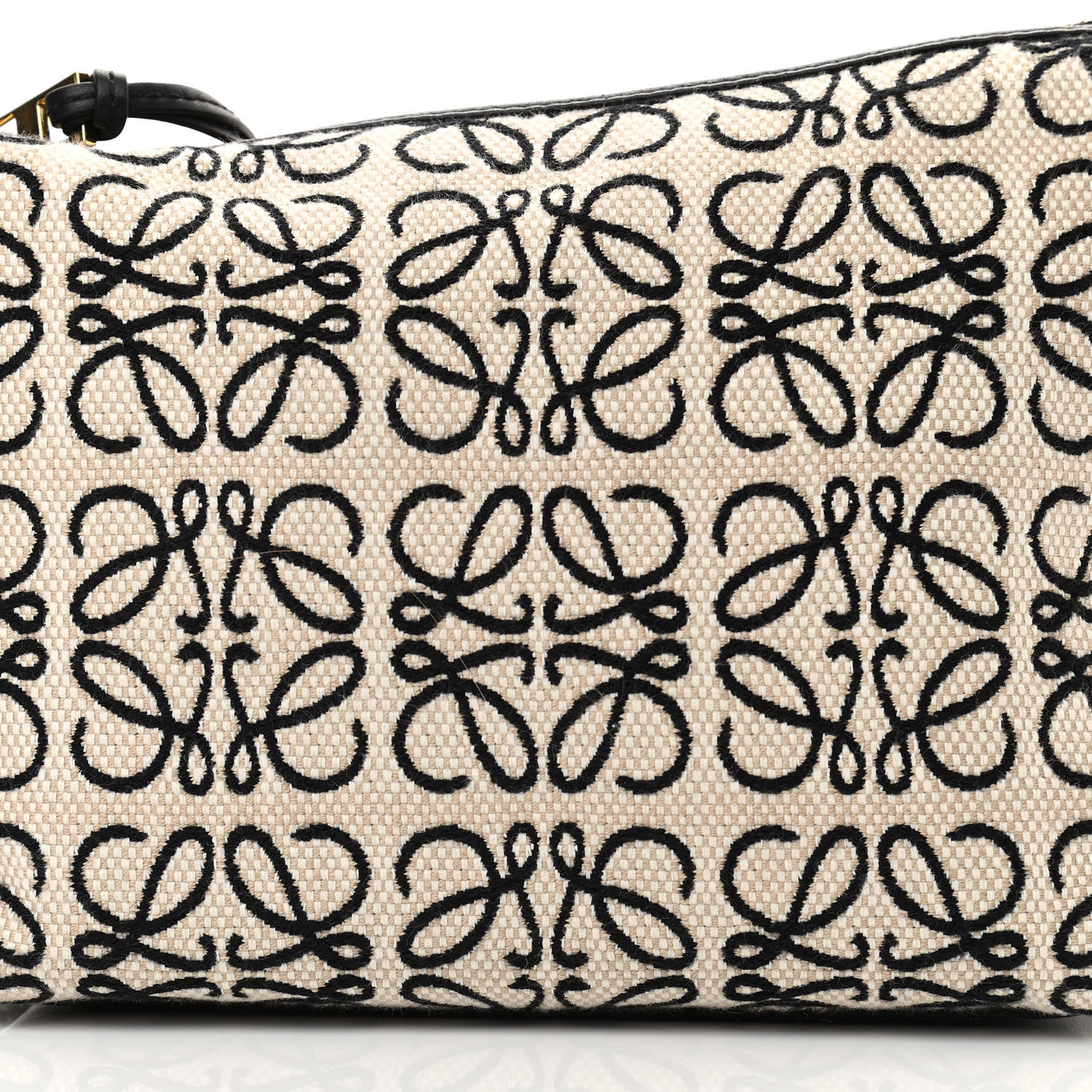 Loewe Jacquard Anagram Calfskin Small Cubi Bag Ecru Black 9 of 11