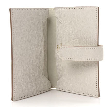 Hermes Chevre Mysore Bearn Card Holder Wallet Gris Perle 5 of 7