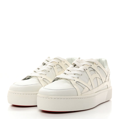 Christian Louboutin Calfskin Mens 2002SL Low Sneakers 43 White 3 of 7