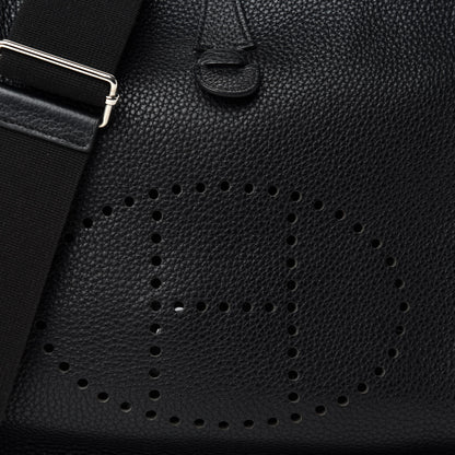 Hermes Taurillon Clemence Evelyne III PM Black 13 of 14