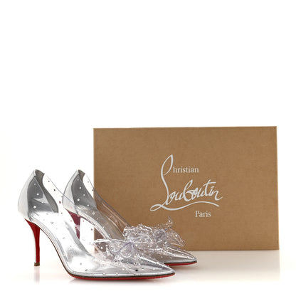 Christian Louboutin PVC Jelly Strass Nappa Laminata 80 Pumps 36.5 Crystal Silver 9 of 9