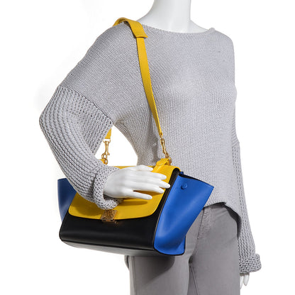 Celine Smooth Calfskin Small Tri-Color Trapeze Sunflower 2 of 9