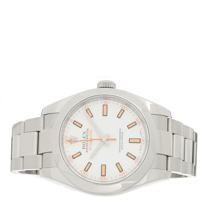 Rolex Stainless Steel 40mm Oyster Perpetual Milgauss Watch  White 116400 2 of 4