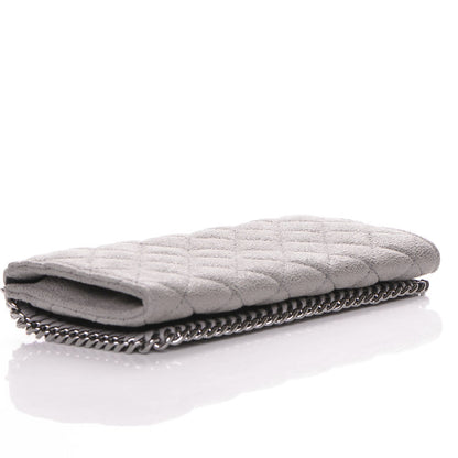 Stella McCartney Shaggy Deer Quilted Falabella Flap Wallet Grey 4 of 7