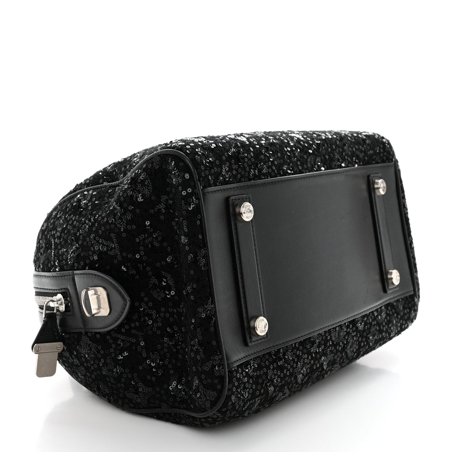 Sequin Monogram Sunshine Express Speedy Black